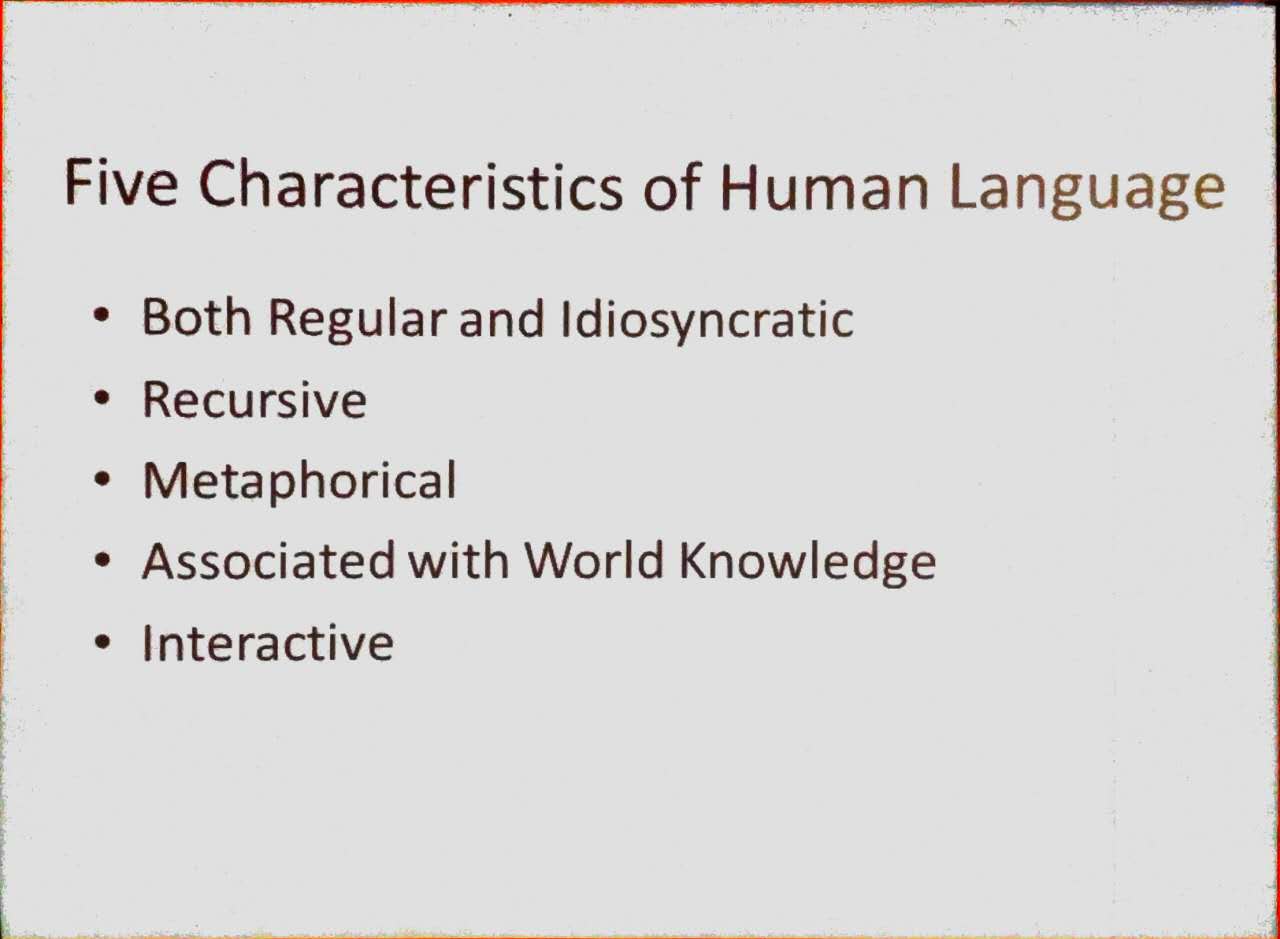 李航-人类语言的5个特性